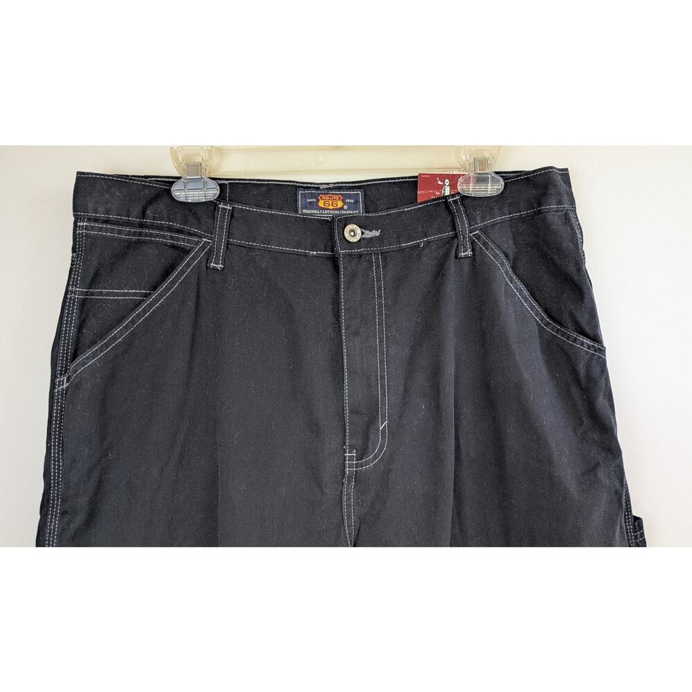 Route 66 Y2K Carpenter Jeans Junior 17/18 Black Wide Leg Streetwear Vintage NEW - Picture 2 of 12